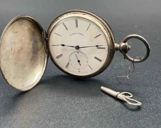 B. Laval St. Imier Antique Key Wind Pocket Watch