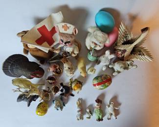 Annalee dolls, Variety Of Animals, And Other Miscellaneous Items