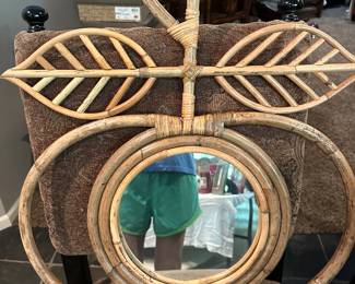 Wicker cherry mirror 🍒 