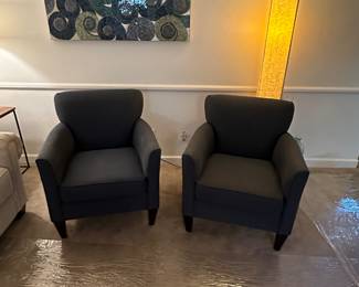 Rowe Furniture navy side chairs.