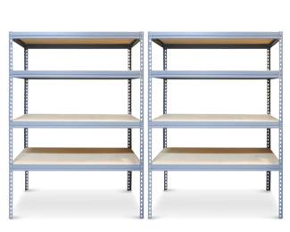 Lot Of 2 Heavy Duty Shelving Unit w/3 Adjustable Shelves