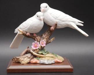 Maruri "Wings of Love" Porcelain Dove Sculpture by Ito