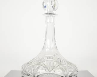 Towle 24% Lead Crystal Ships Decanter w/Stopper
