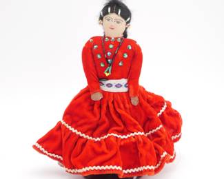 Traditional Navajo Indian Fabric Doll
