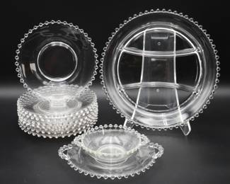 Assorted Imperial Glass Candlewick Glassware (11pcs Total)