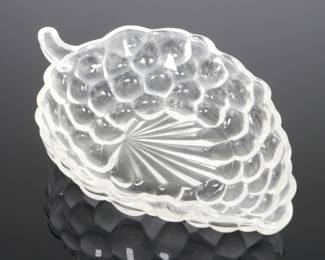 Anchor Hocking Glass Grape Cluster Dish