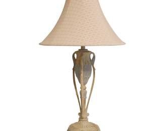Pair of Neoclassical Painted Metal Table Lamps
