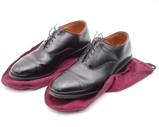 Allen Edmonds Byron Black Leather Toe-Cap Oxfords Men's Size 12