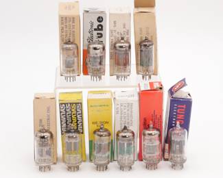 Lot of Ten Vacuum Tubes