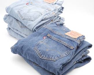 Lot of 6 Levi Strauss & Co. 505 Regular Fit Jeans 36x34