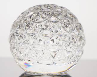 Waterford Crystal Times Square 2000 Millennium Ball Paperweight