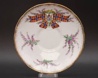 Royal Stafford Tartan Series Bone China Gilded Saucer