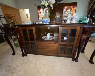 cherry/expresso Sofa table/entry table/buffet