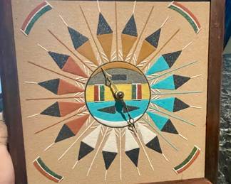 Native American Vintage wall clock