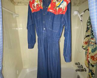 Vintage CAROL ANDERSON western dress - RARE FIND 