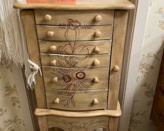 Tall jewelry chest