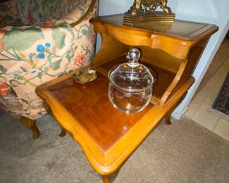 French Provincial side table (TWO AVAILABLE) 