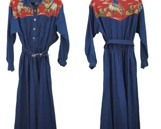 Vintage CAROL ANDERSON western dress - RARE FIND - Size Med/Lg
