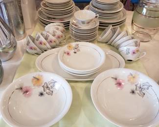 8 place settings + extras