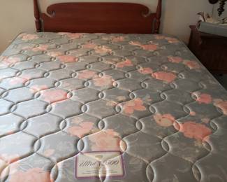 King mattress, queen headboard 