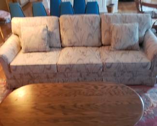 Sofa and 2 matching coffee tables