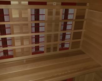 Inside sauna