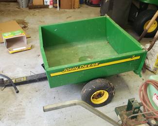 John Deere cart to pull behind mower...goes w purchase of mower