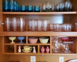 Lots of colorful glassware...more to come!