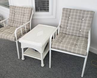 2 patio chairs