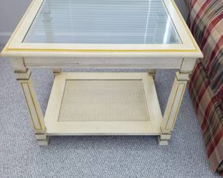Glass top Side table 