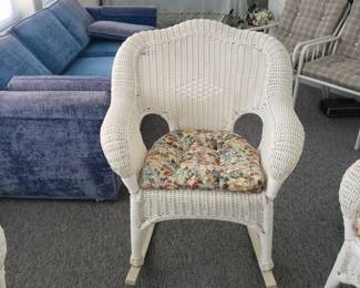 Rattan rocker chair