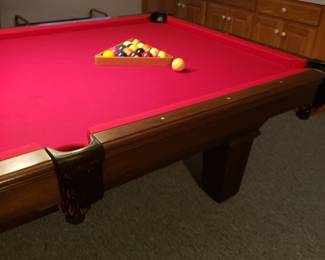 REGAL BILLIARDS  pool table  w wood table top 
