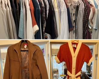 Two closets full with vintage clothing -  Mantoni Cashmere jacket 