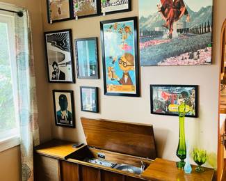 1966 Philco Solid State stereo console refurbished with added aux cord. All tested and working. 