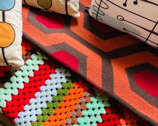 Vintage blankets and afghans - Happy Habitat “The Shinning” throw blanket 