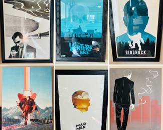 Mid century modern inspired artwork - professional framed (all sizes) 

Mad Men, James Bond, BioShock, the Venture Bros 