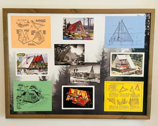 Vintage A frame artwork 