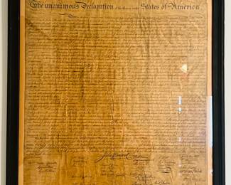 Rare Coca-Cola's 1942 Lithograph Declaration Independence by Ohman 