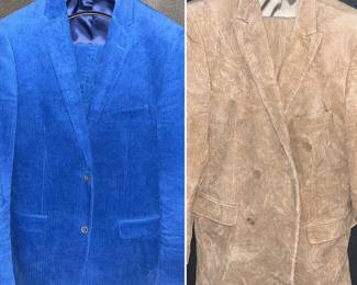 1/2: Vintage 2 piece corduroy suits 