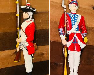 Cast iron British soldiers- Japan marking on back 