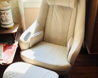 Nouhaus Massage Chair With Ottoman (like new) 