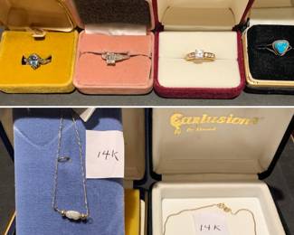 Vintage jewelry + gold and silver jewelry 