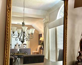 Vintage gold leaf mirror