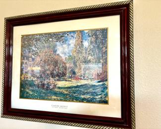 Trio of Claude Monet prints