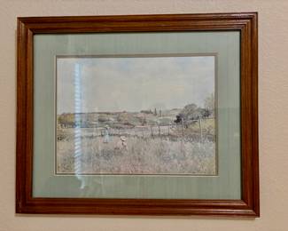 Pastoral scene print