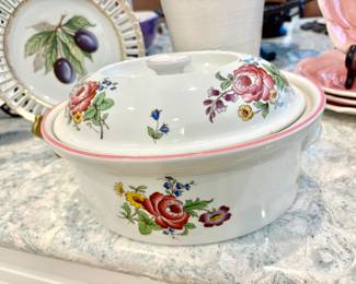Spode covered dish