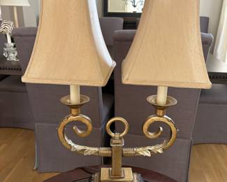 Double shade lamp