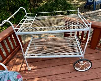 Metal tea cart