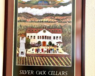 Large Silver Oak Cellars print