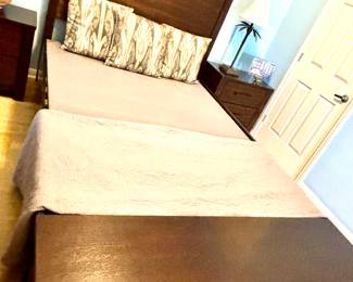 Modern storage base queen bed